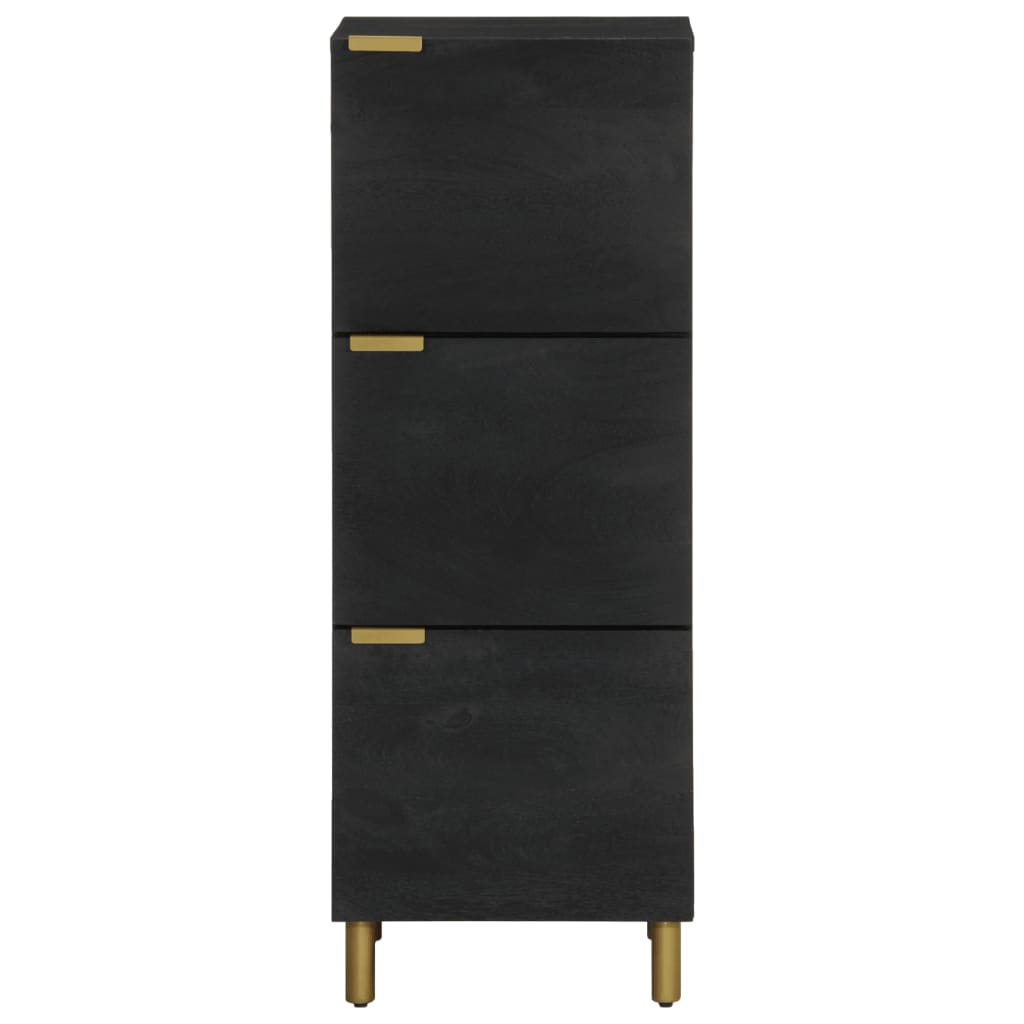 Highboard Black 40x33x110 cm Wood Material