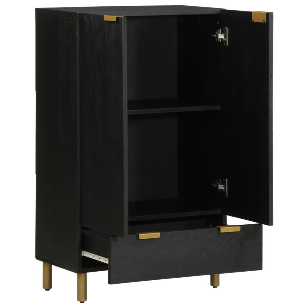 Highboard Black 60x33x100 cm Wood Material