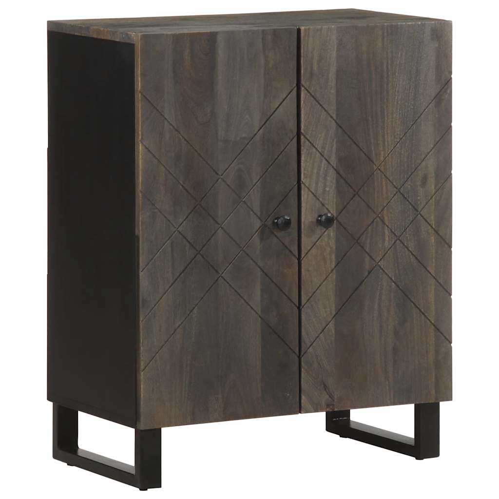 Sideboard Black 60x33x75 cm Solid Mango Wood