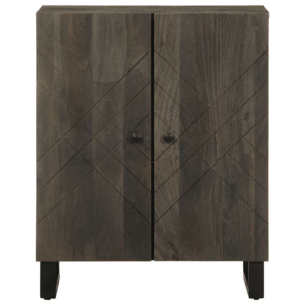 Sideboard Black 60x33x75 cm Solid Mango Wood