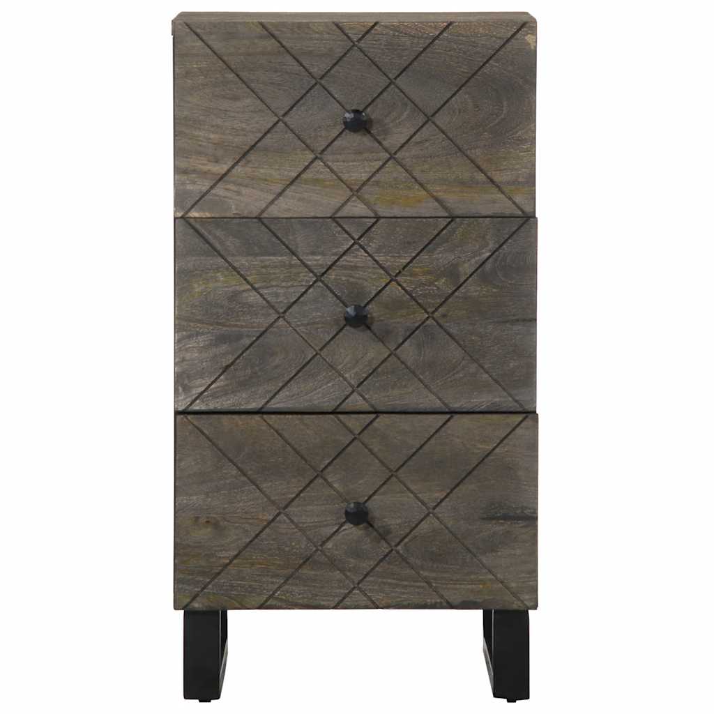 Sideboard Black 40x33x75 cm Solid Mango Wood