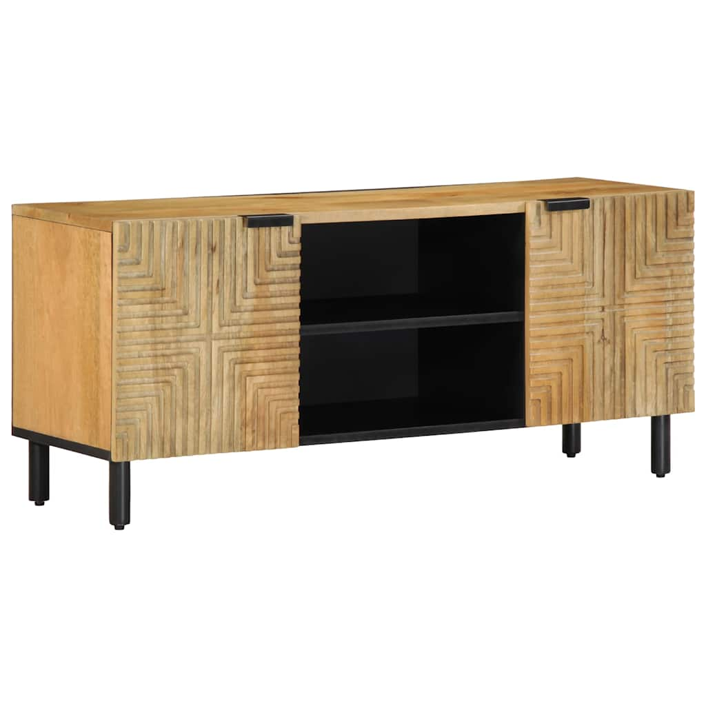 TV Cabinet Brown 105x33x46 cm Solid Mango Wood