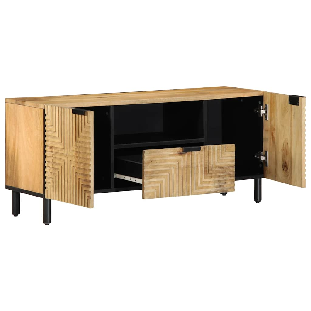 TV Cabinet Brown 105x33x46 cm Solid Mango Wood