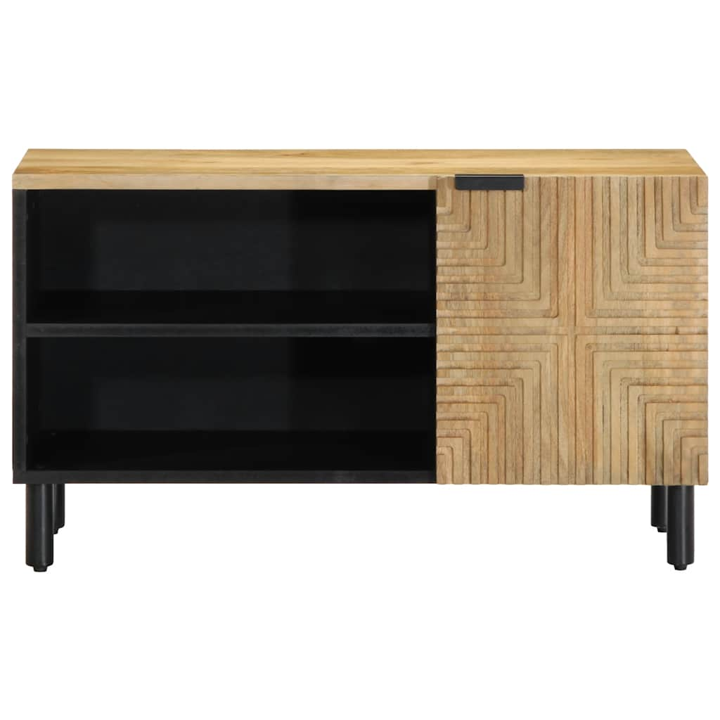 TV-Schrank Braun 80x31,5x46 cm Massivholz Mango