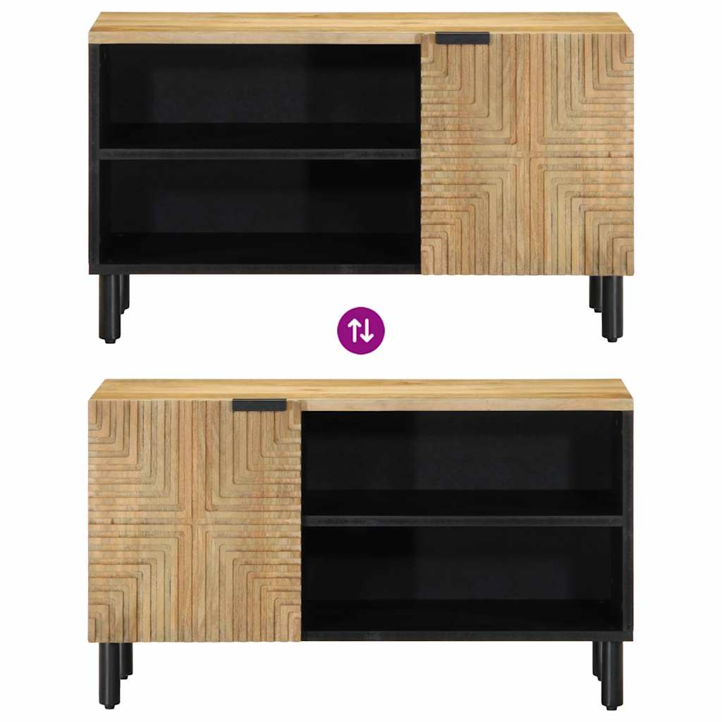 TV Cabinet Brown 80x31.5x46 cm Solid Mango Wood