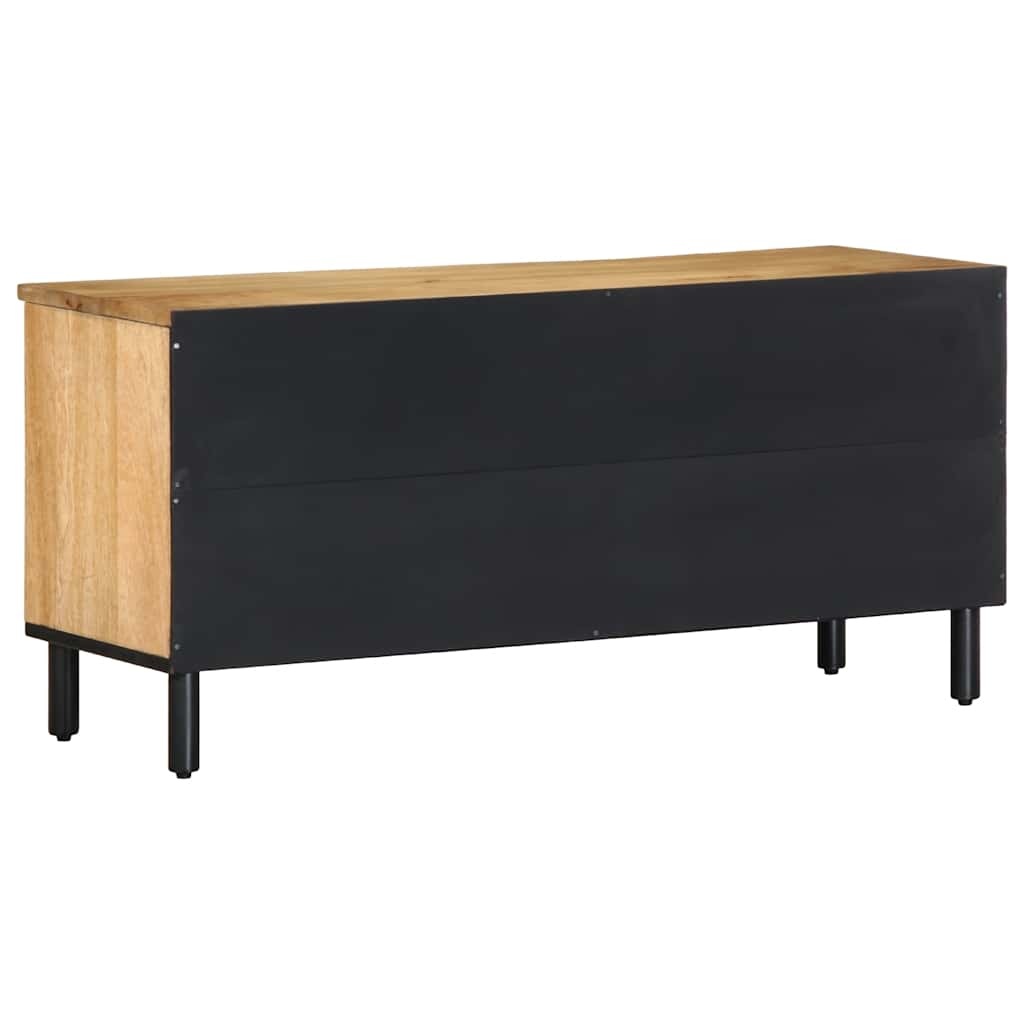 TV-Schrank Braun 100x33x46 cm Massivholz Mango