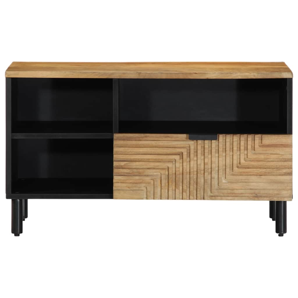 TV-Schrank Braun 80x33x46 cm Massivholz Mango