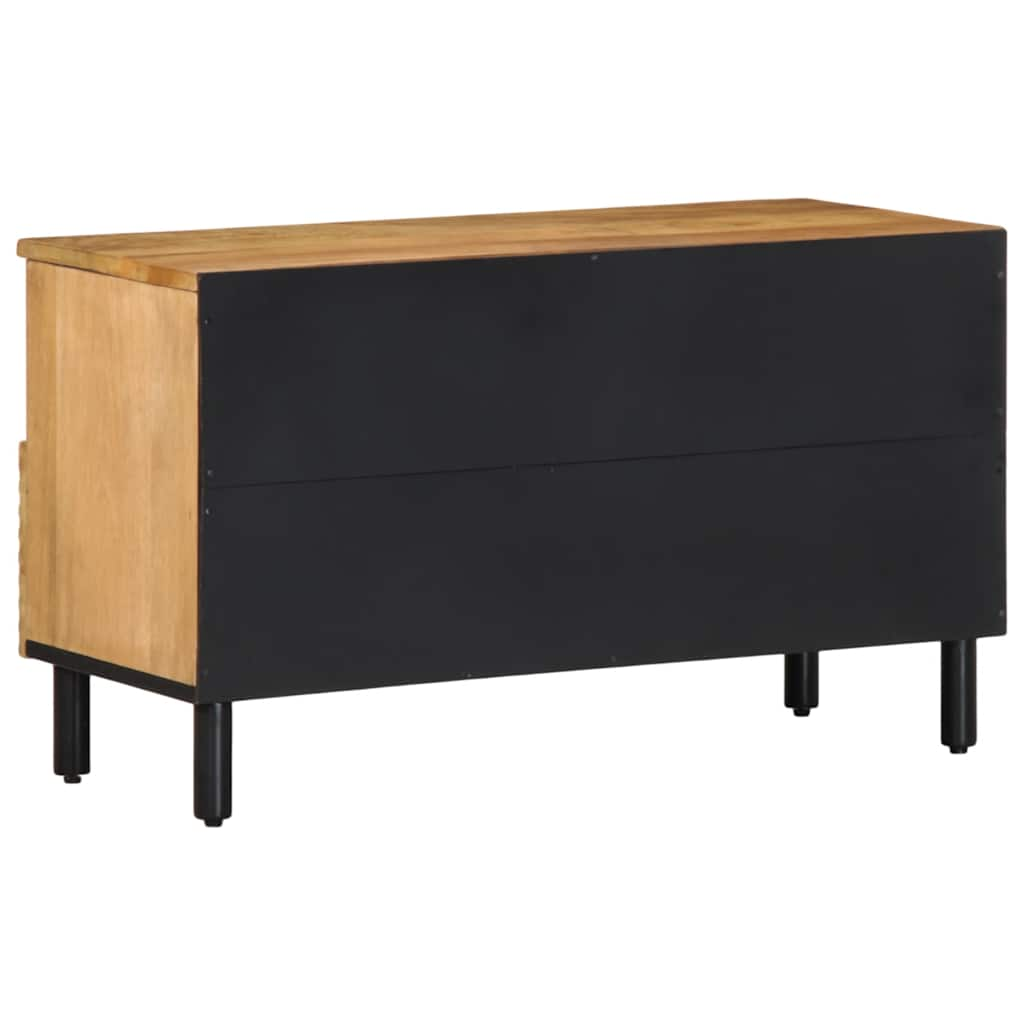 TV-Schrank Braun 80x33x46 cm Massivholz Mango