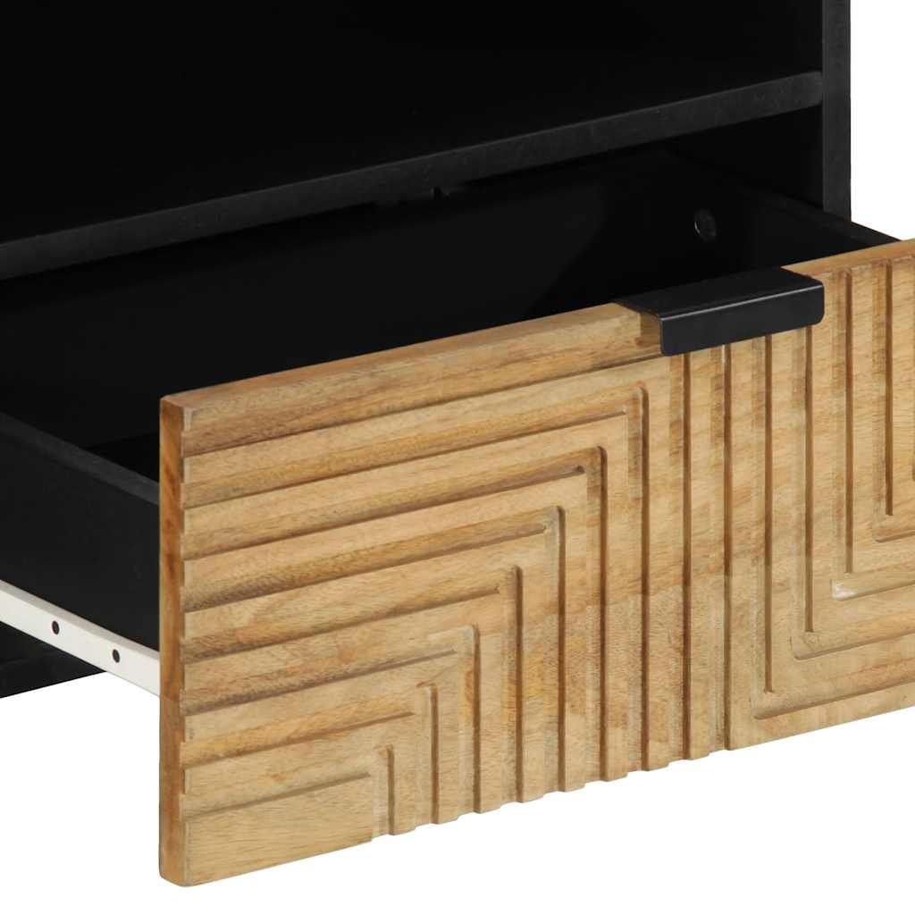 TV-Schrank Braun 80x33x46 cm Massivholz Mango