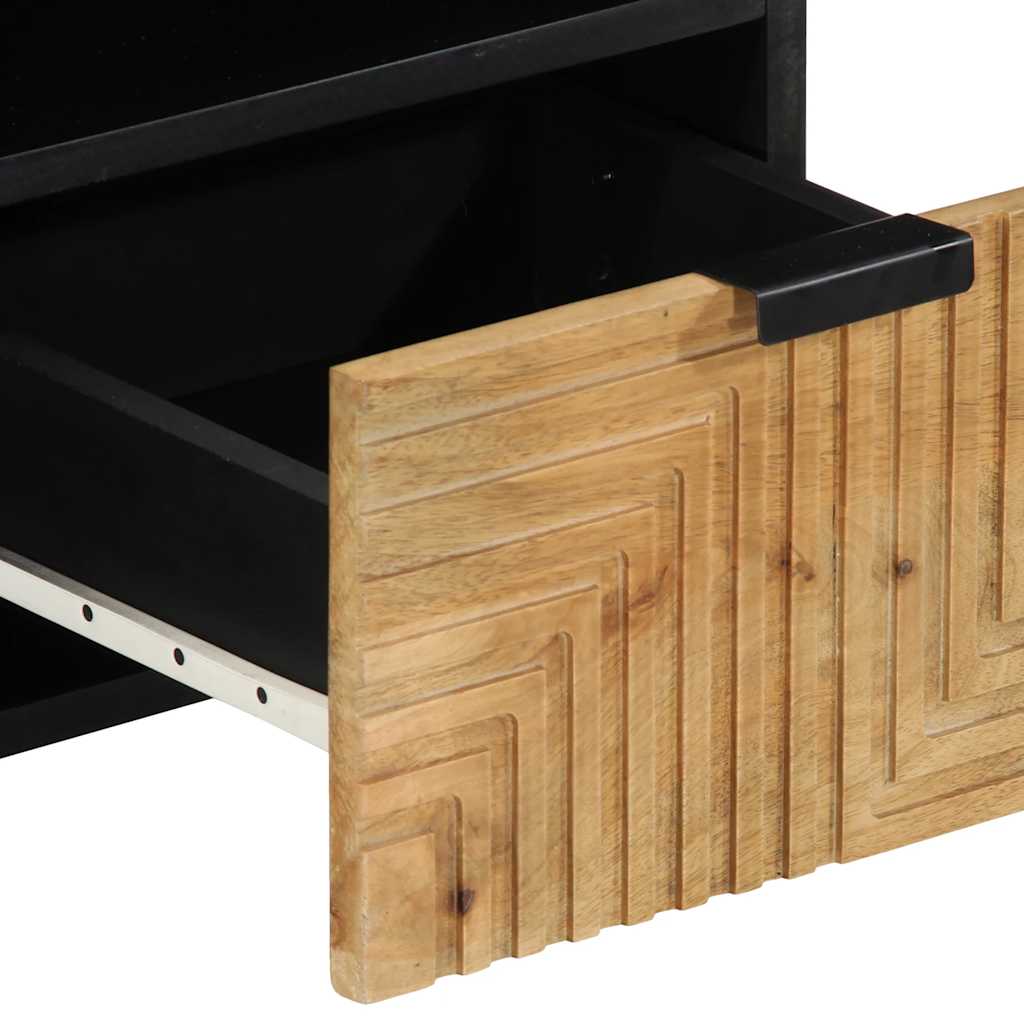 TV-Schrank Braun 100x33x46 cm Massivholz Mango