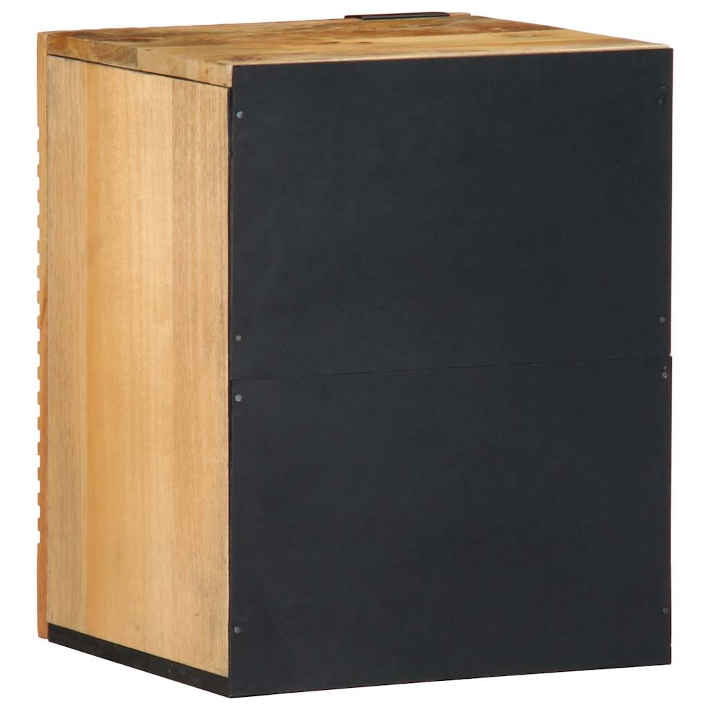 Bathroom Wall Cabinet Brown 38x33.5x48 cm Solid Mango Wood