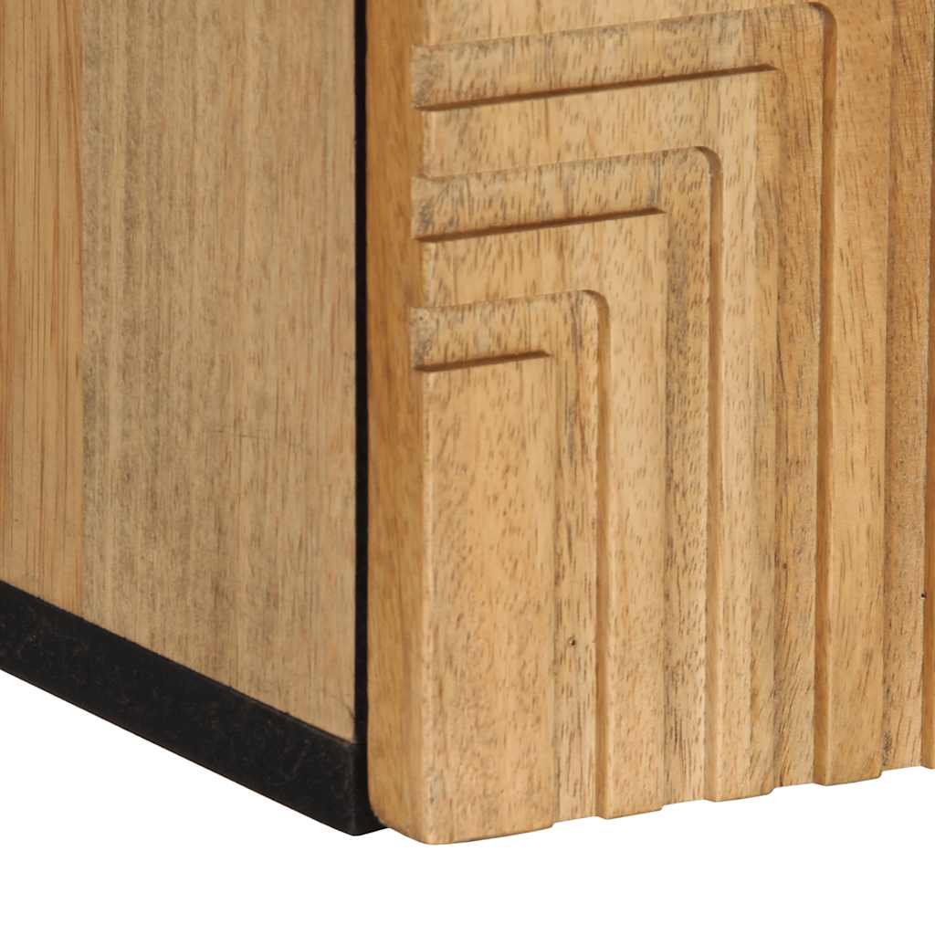 Bathroom Wall Cabinet Brown 38x33.5x48 cm Solid Mango Wood