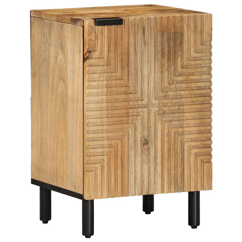 Badschrank Braun 38x33,5x58 cm Massivholz Mango