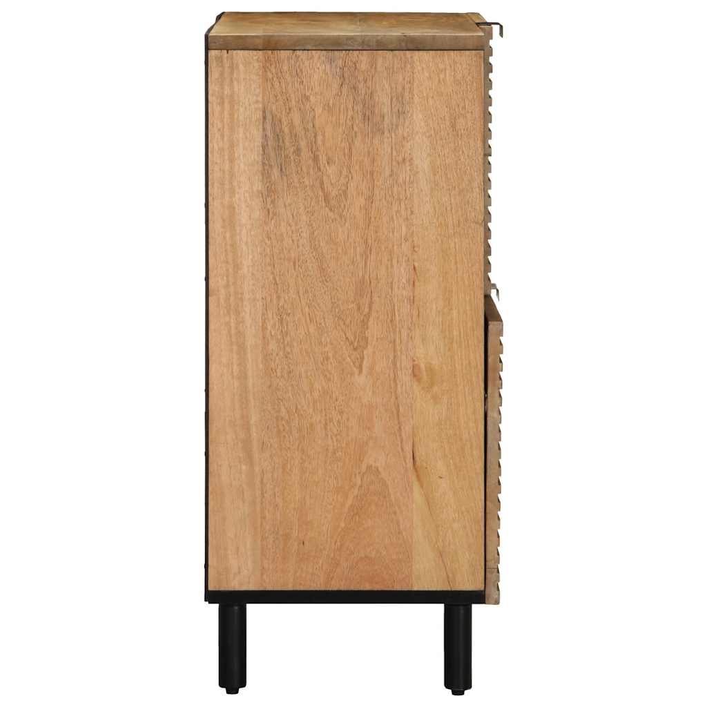 Sideboard Braun 80x33x75 cm Massivholz Mango