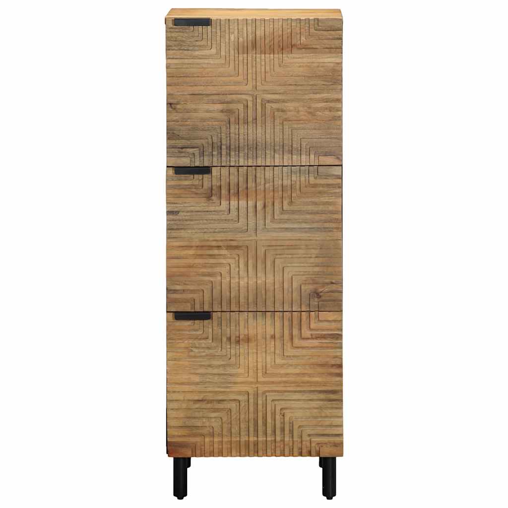 Highboard Braun 40x33x110 cm Massivholz Mango