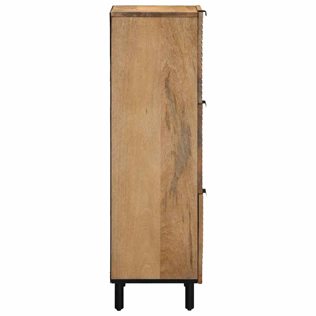 Highboard Braun 40x33x110 cm Massivholz Mango