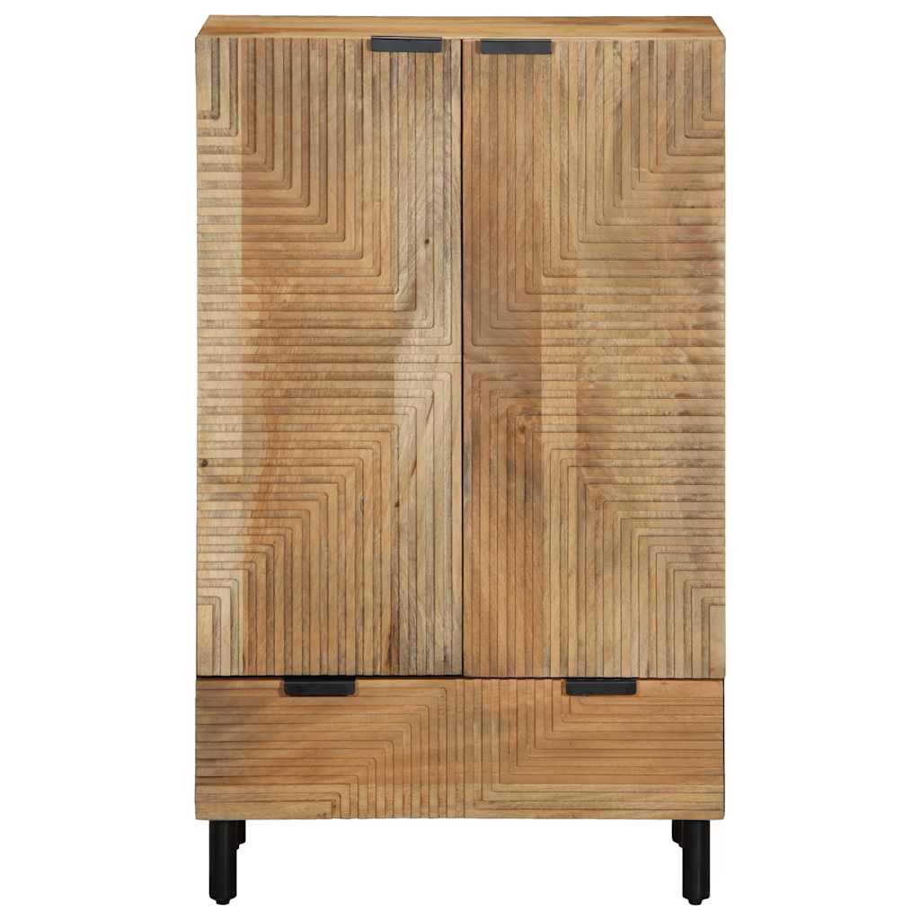 Highboard Brown 60x33x100 cm Solid Mango Wood