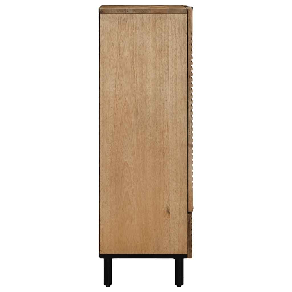 Highboard Braun 60x33x100 cm Massivholz Mango