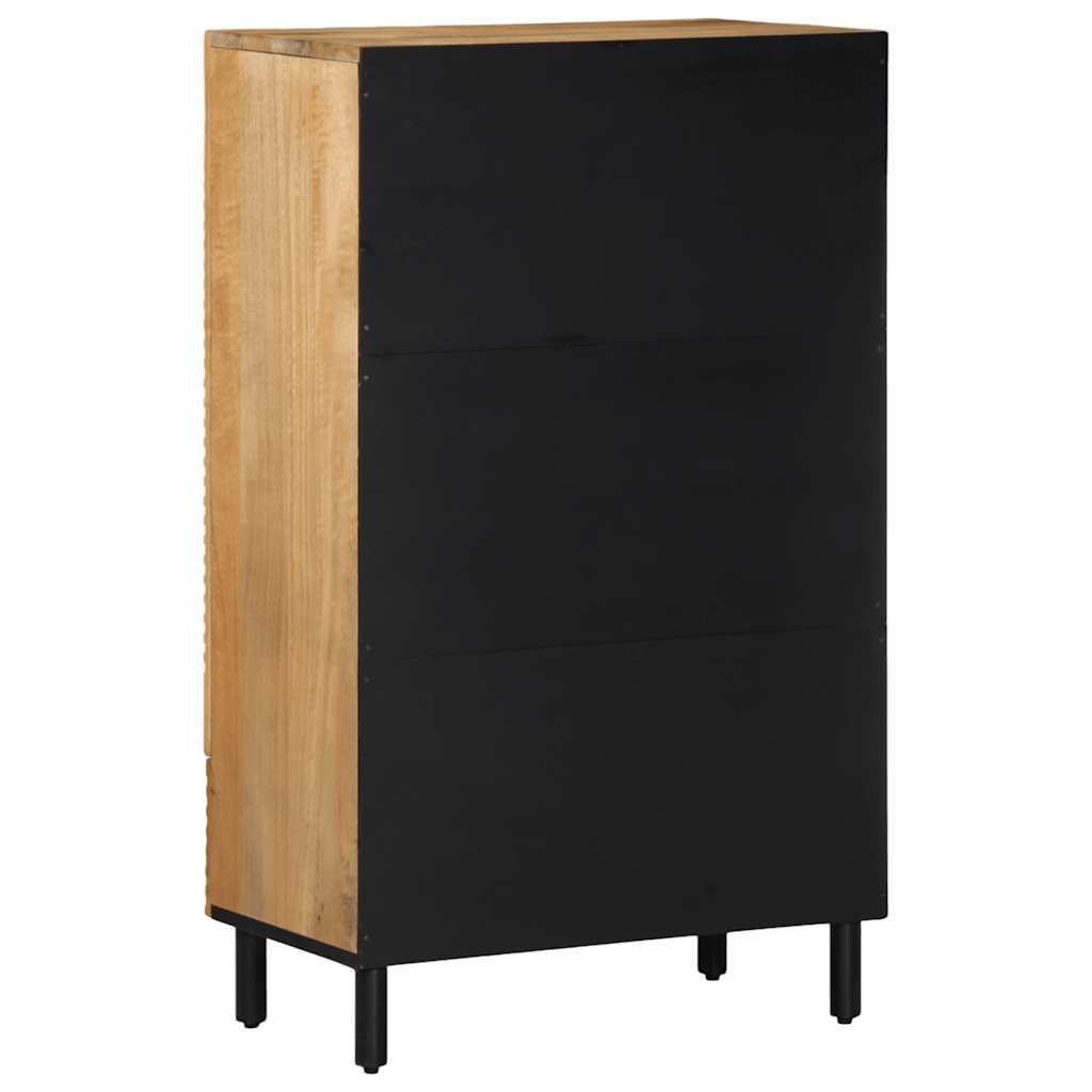 Highboard Braun 60x33x100 cm Massivholz Mango