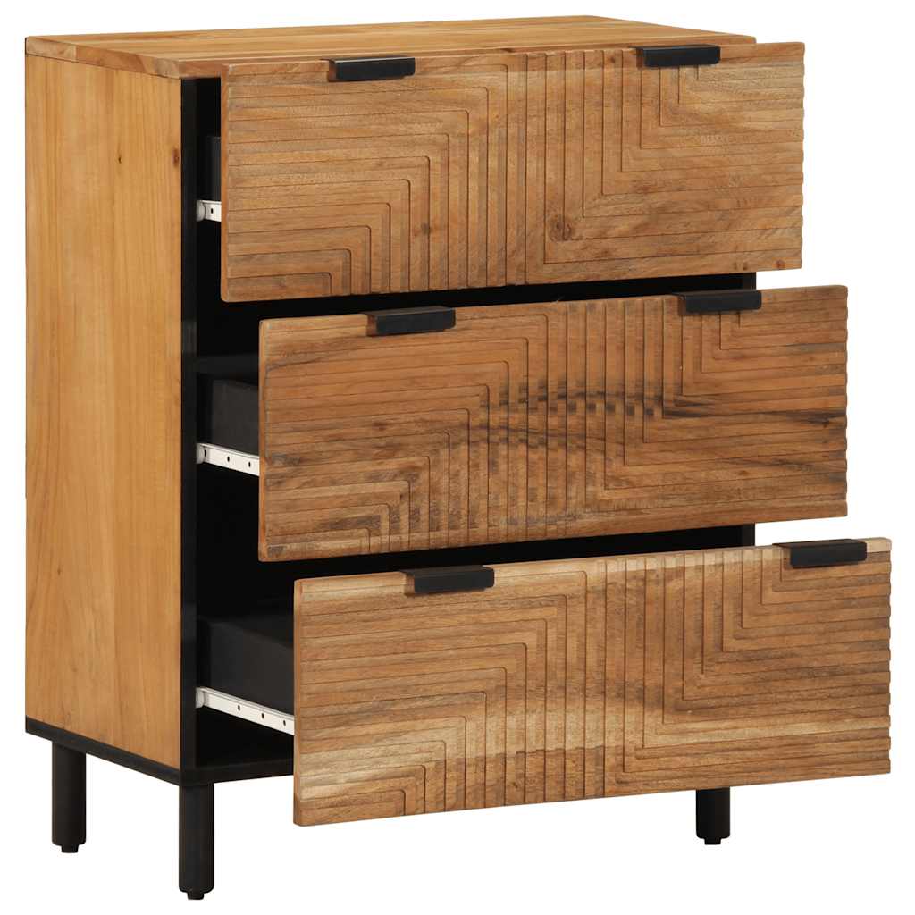 Sideboard 60x33x75 cm Massivholz Akazie