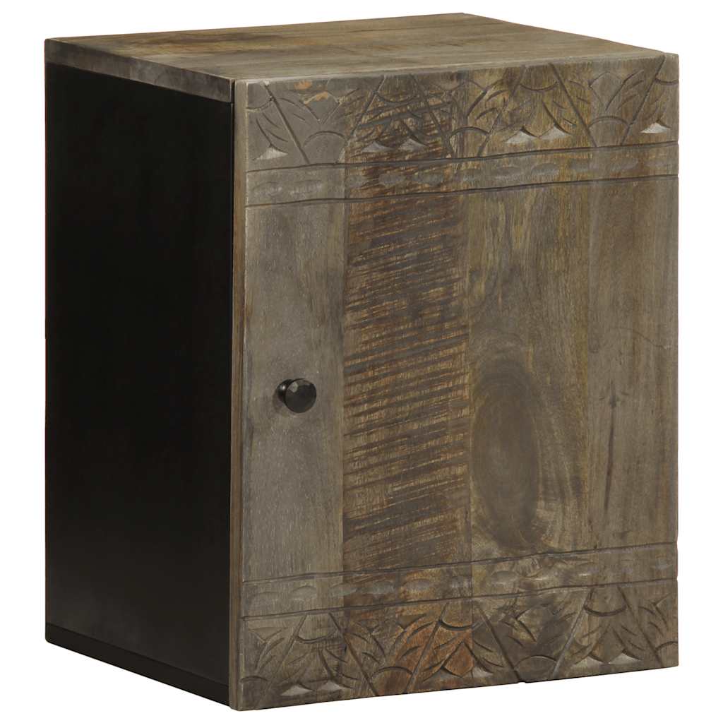 Bathroom wall cabinet 38x33x48 cm solid mango wood