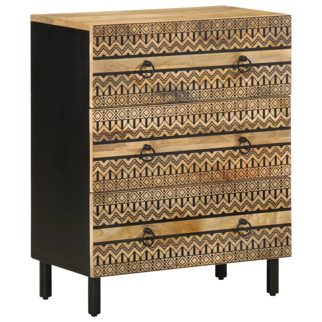 Sideboard 60x33.5x75 cm Rough mango wood