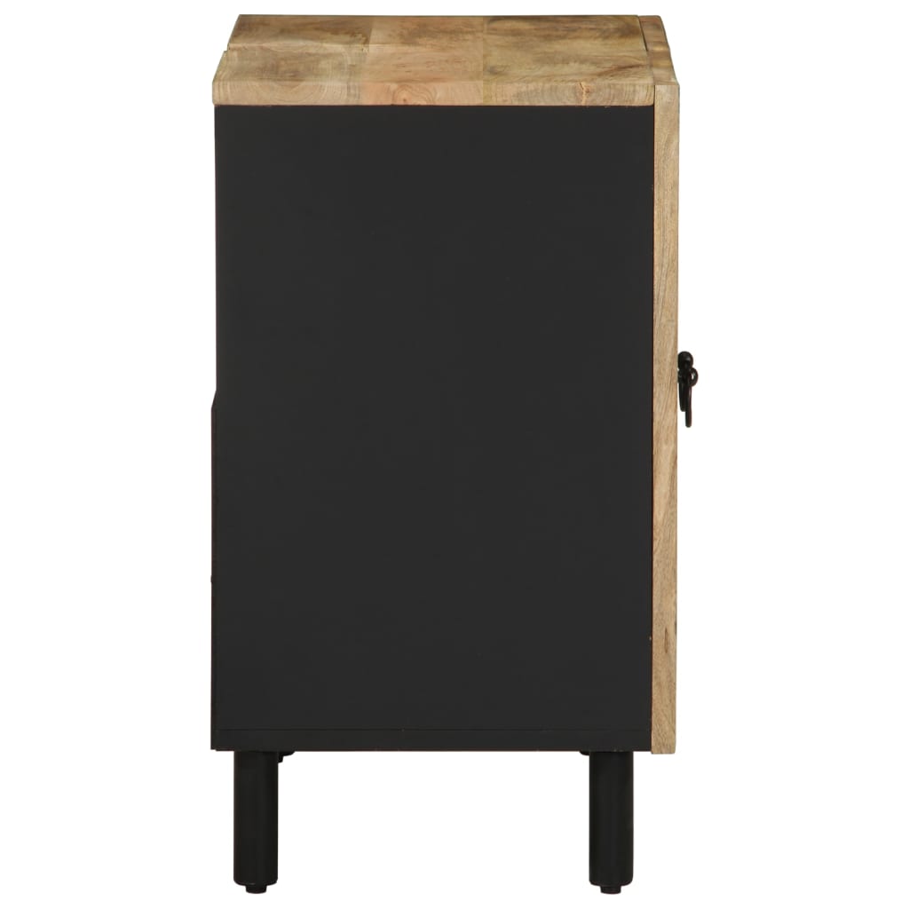 Washbasin Cabinet Black 62x33x58 cm Solid Mango Wood