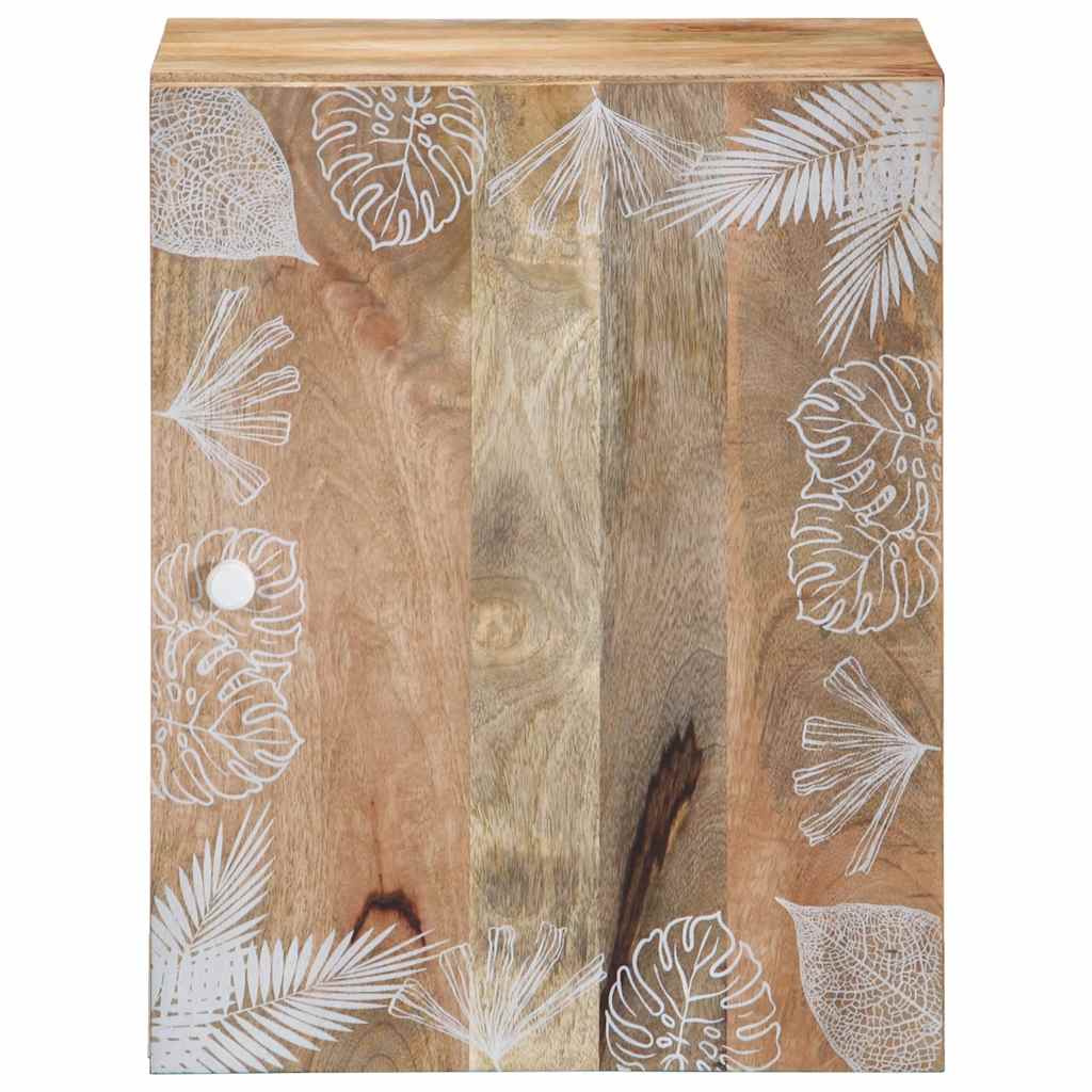 Bathroom wall cabinet 38x33.5x48 cm solid mango wood