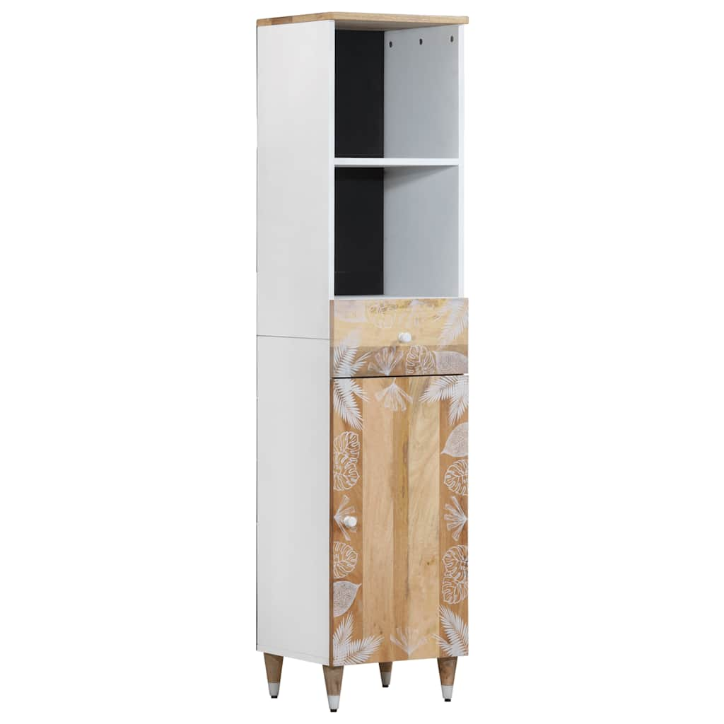 Bathroom Cabinet 38x33.5x160 cm Solid Mango Wood