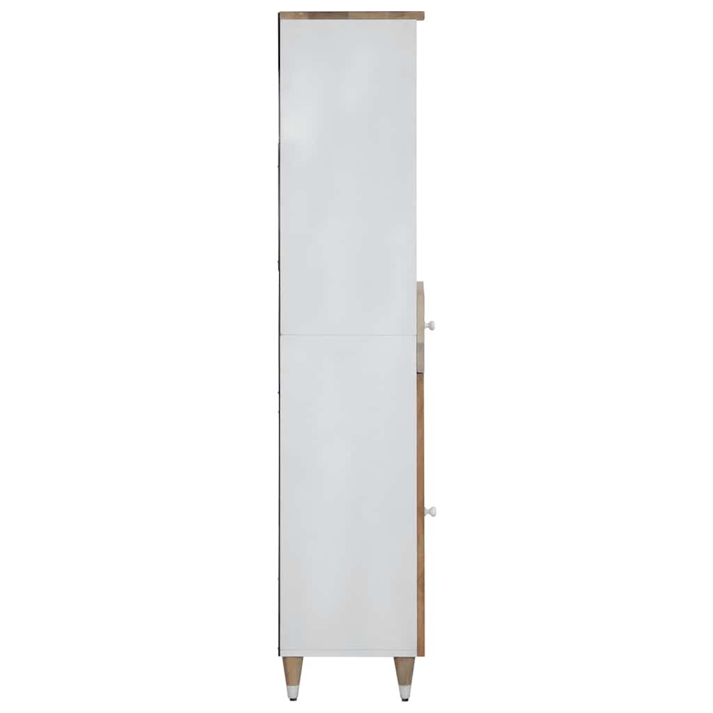 Badschrank 38x33,5x160 cm Massivholz Mango