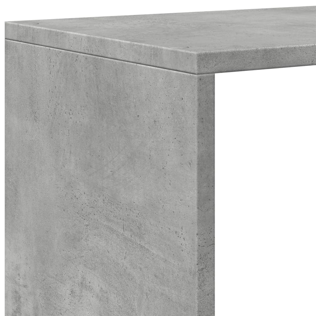 Room Divider Bookcase 3 Tiers Concrete Grey 99x29x99 cm