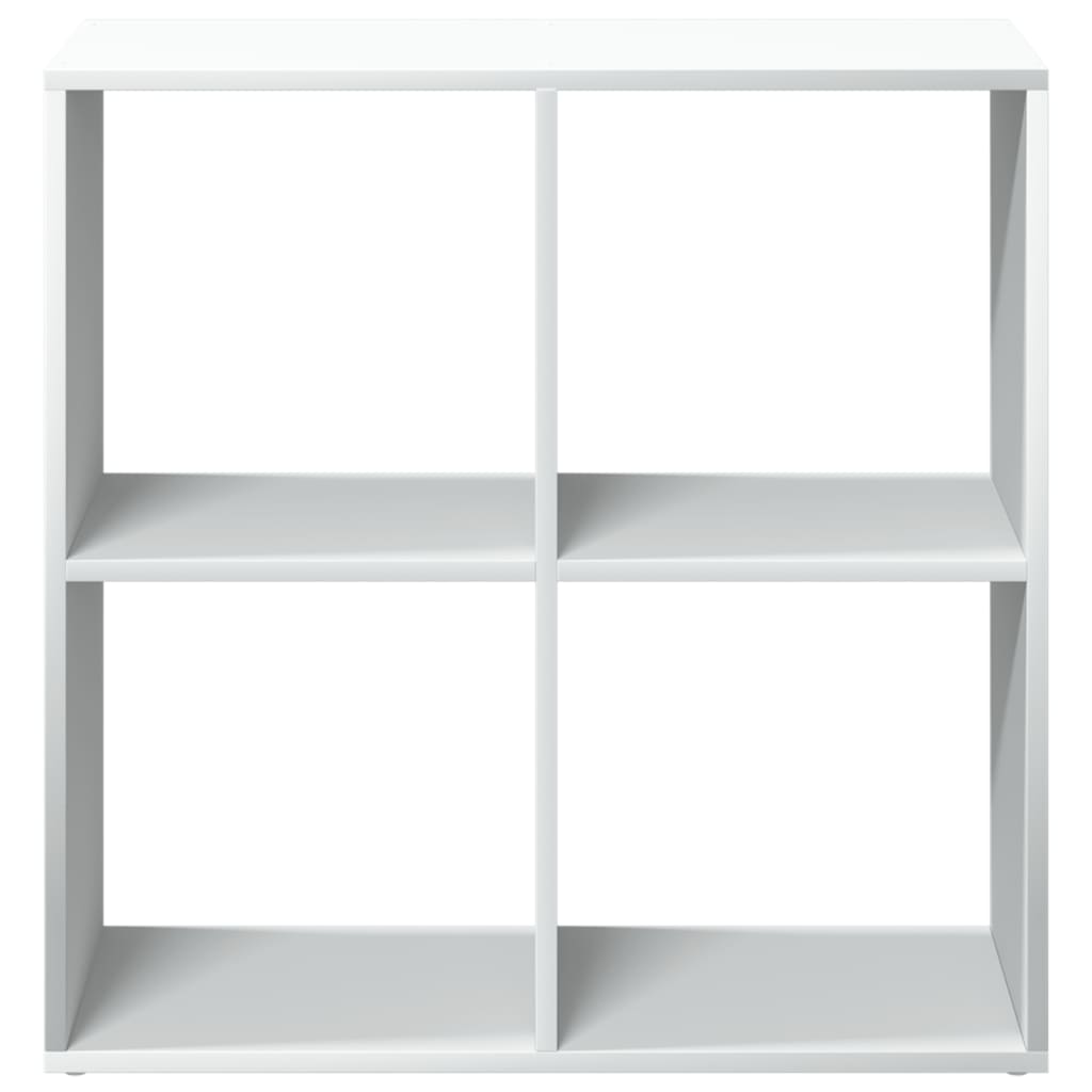 Room Divider Bookcase White 69.5x29x69.5 cm Wood Material