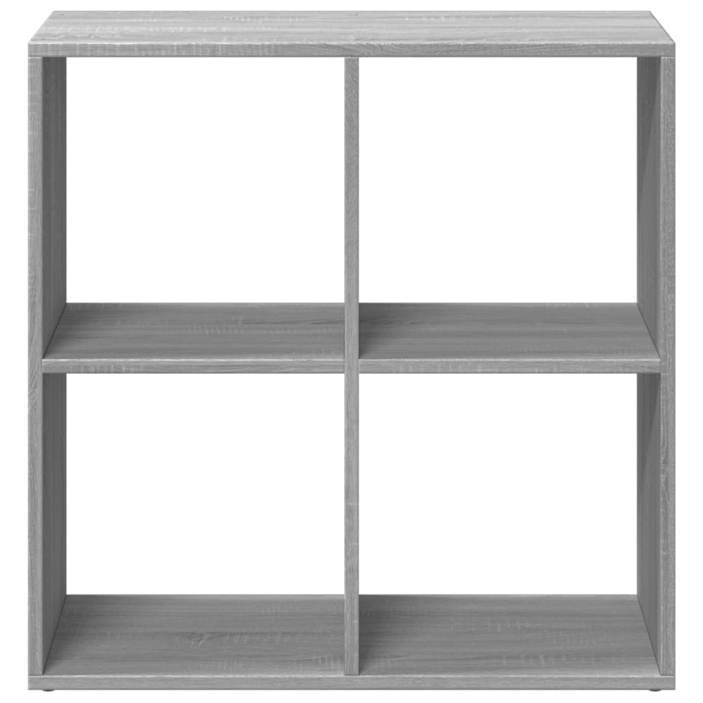 Room Divider Bookcase Gray Sonoma 69.5x29x69.5 cm