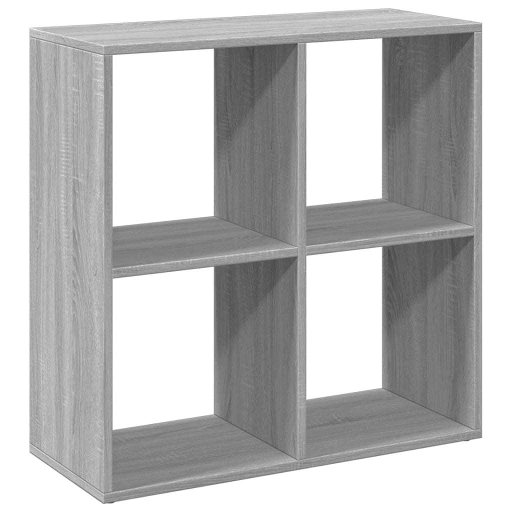 Room Divider Bookcase Gray Sonoma 69.5x29x69.5 cm