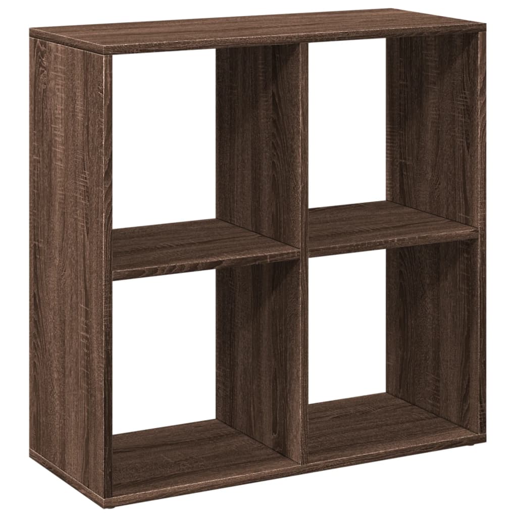 Room Divider Bookcase Brown Oak Look 69.5x29x69.5 cm