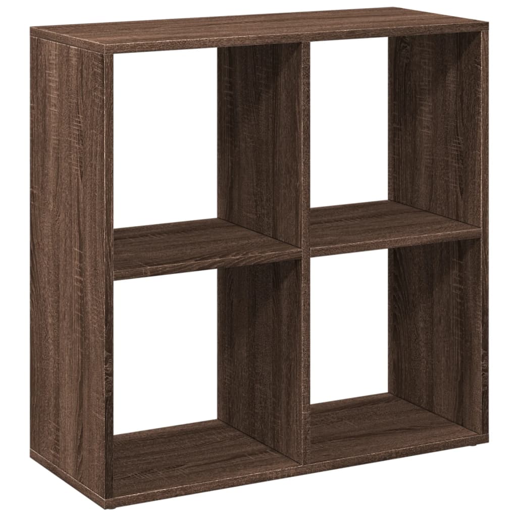 Room Divider Bookcase Brown Oak Look 69.5x29x69.5 cm