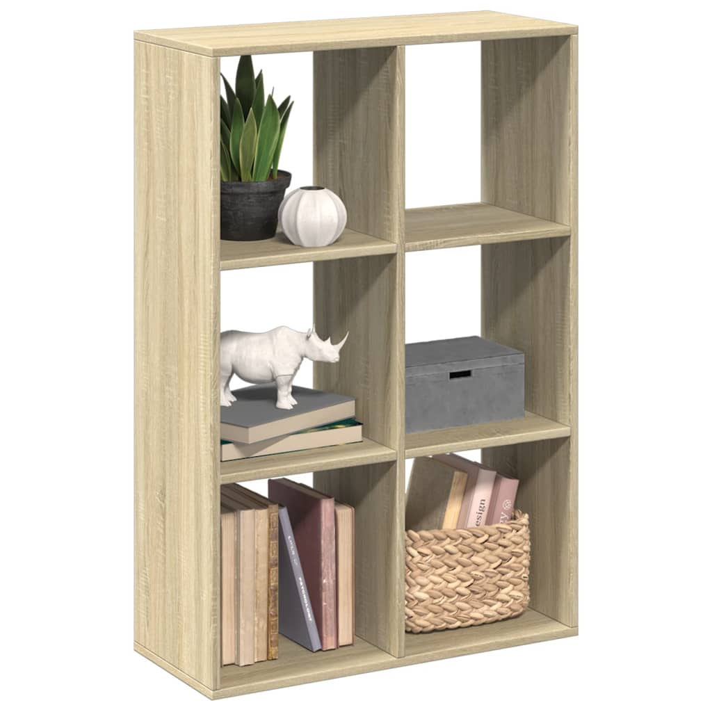 Room Divider Bookcase Sonoma Oak 69.5x29x103.5 cm