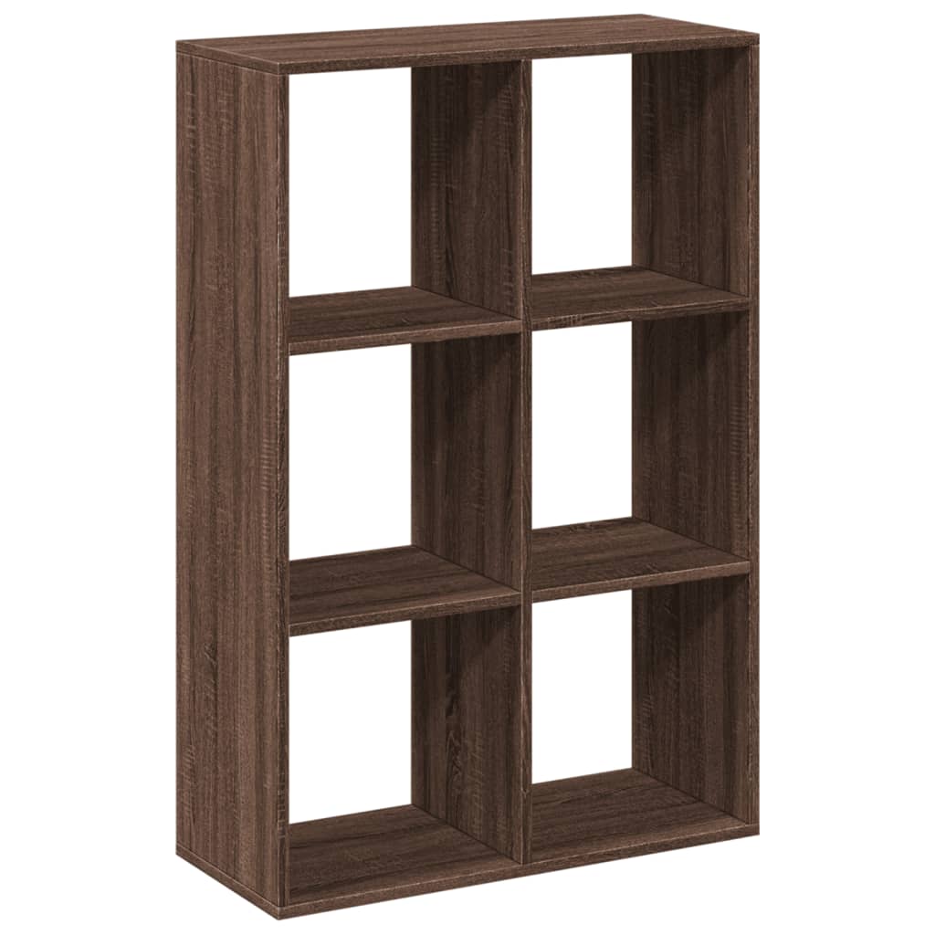 Room Divider Bookcase Brown Oak Look 69.5x29x103.5 cm