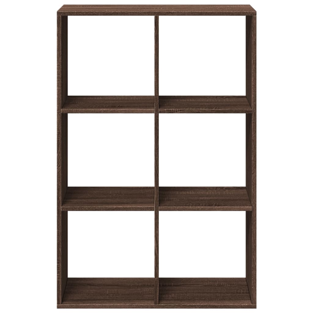 Room Divider Bookcase Brown Oak Look 69.5x29x103.5 cm