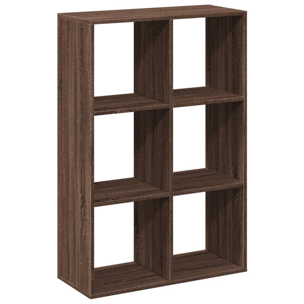 Room Divider Bookcase Brown Oak Look 69.5x29x103.5 cm