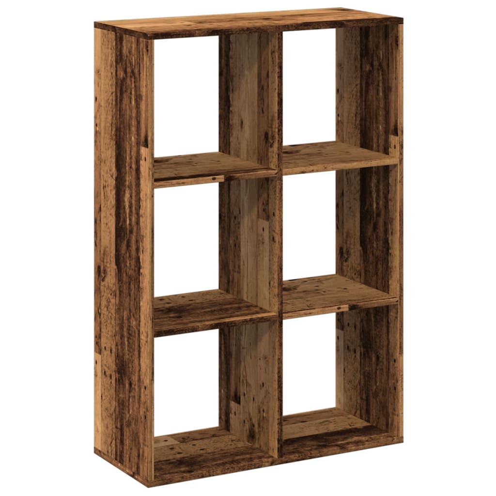 Room Divider Bookcase Old Wood Look 69.5x29x103.5 cm