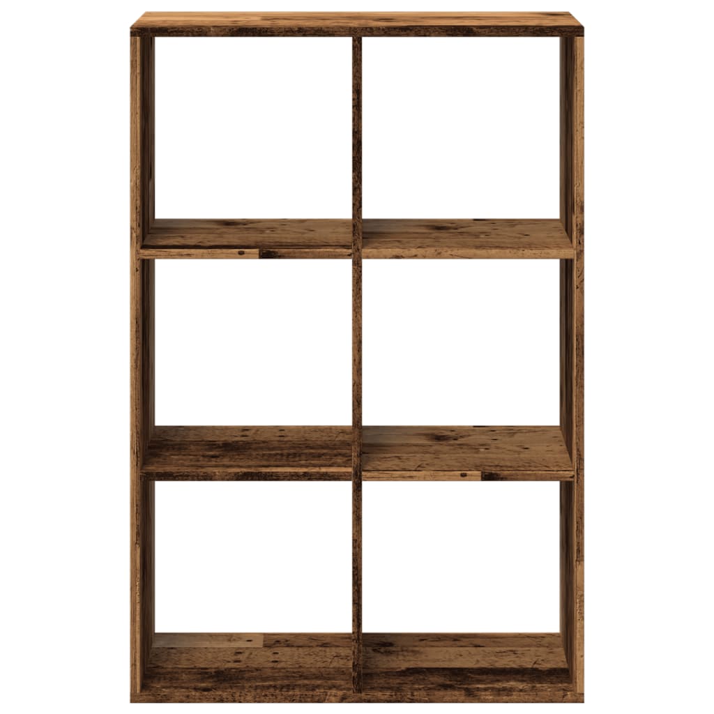 Room Divider Bookcase Old Wood Look 69.5x29x103.5 cm