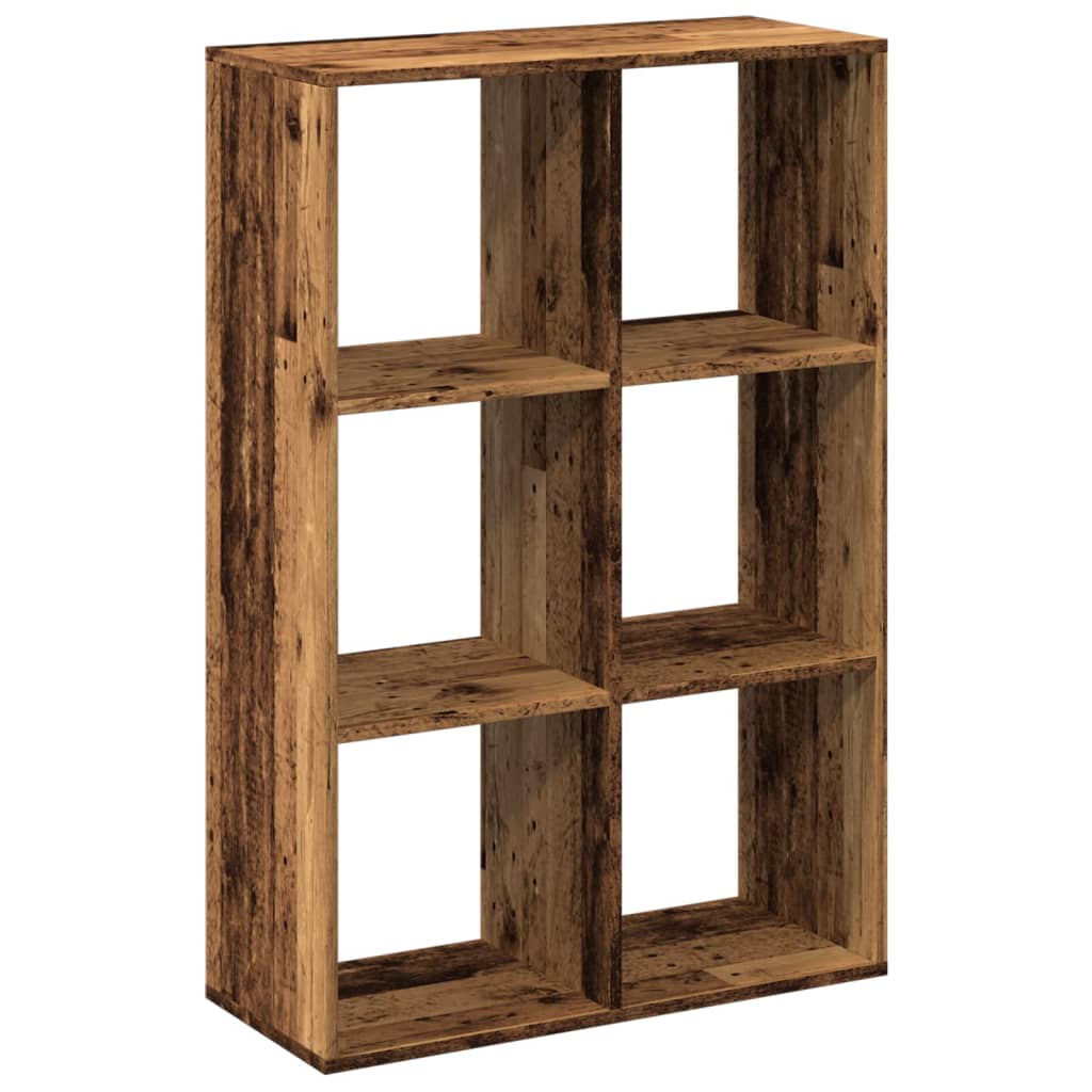 Room Divider Bookcase Old Wood Look 69.5x29x103.5 cm