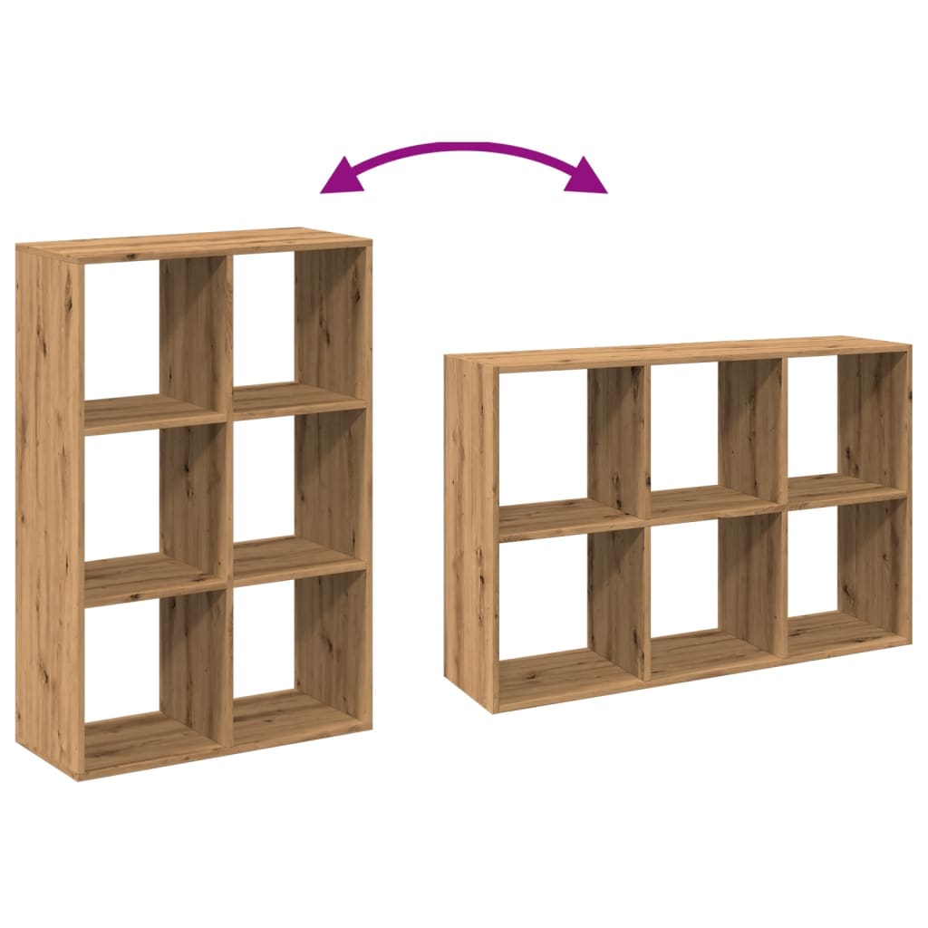 Room Divider Bookcase Artisan Oak 69.5x29x103.5 cm