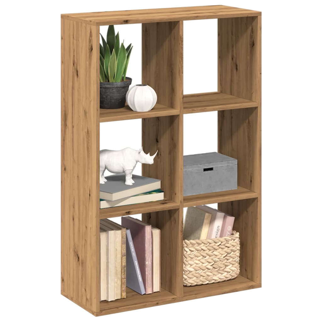 Room Divider Bookcase Artisan Oak 69.5x29x103.5 cm