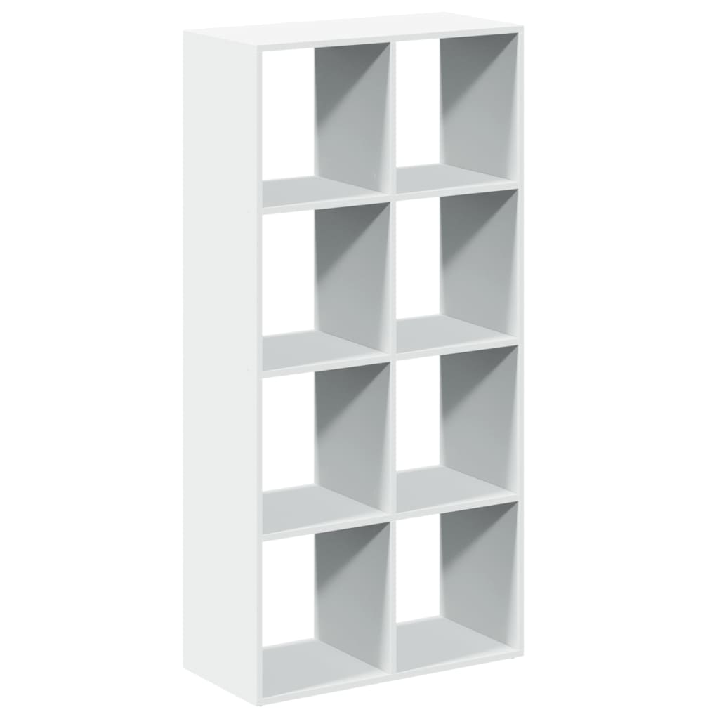 Room Divider Bookcase White 69.5x29x137.5 cm Wood Material