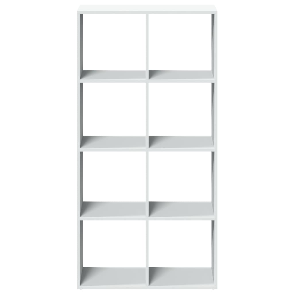 Room Divider Bookcase White 69.5x29x137.5 cm Wood Material