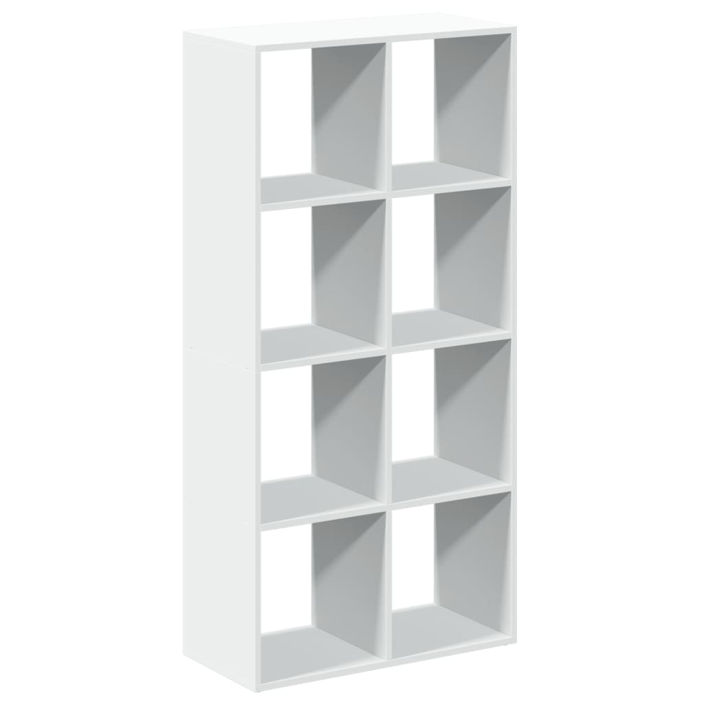 Room Divider Bookcase White 69.5x29x137.5 cm Wood Material