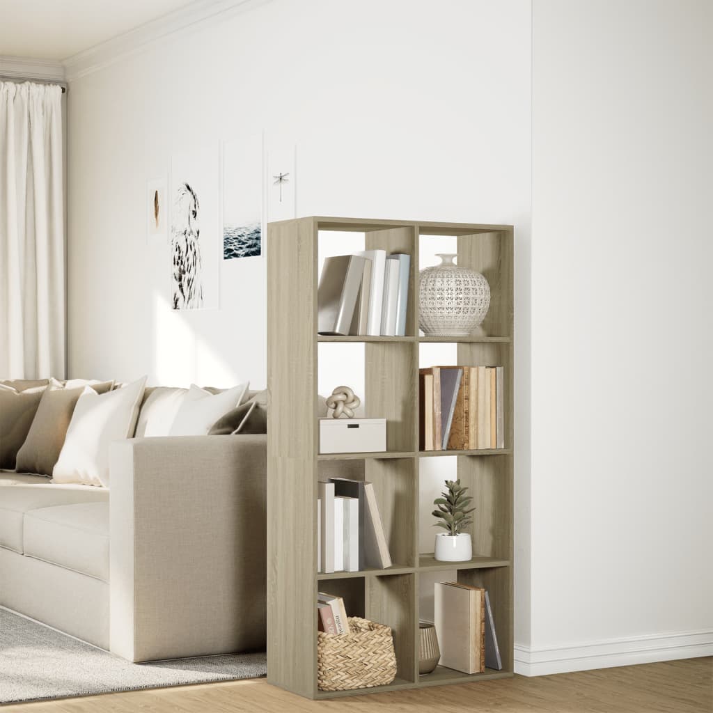 Room Divider Bookcase Sonoma Oak 69.5x29x137.5 cm