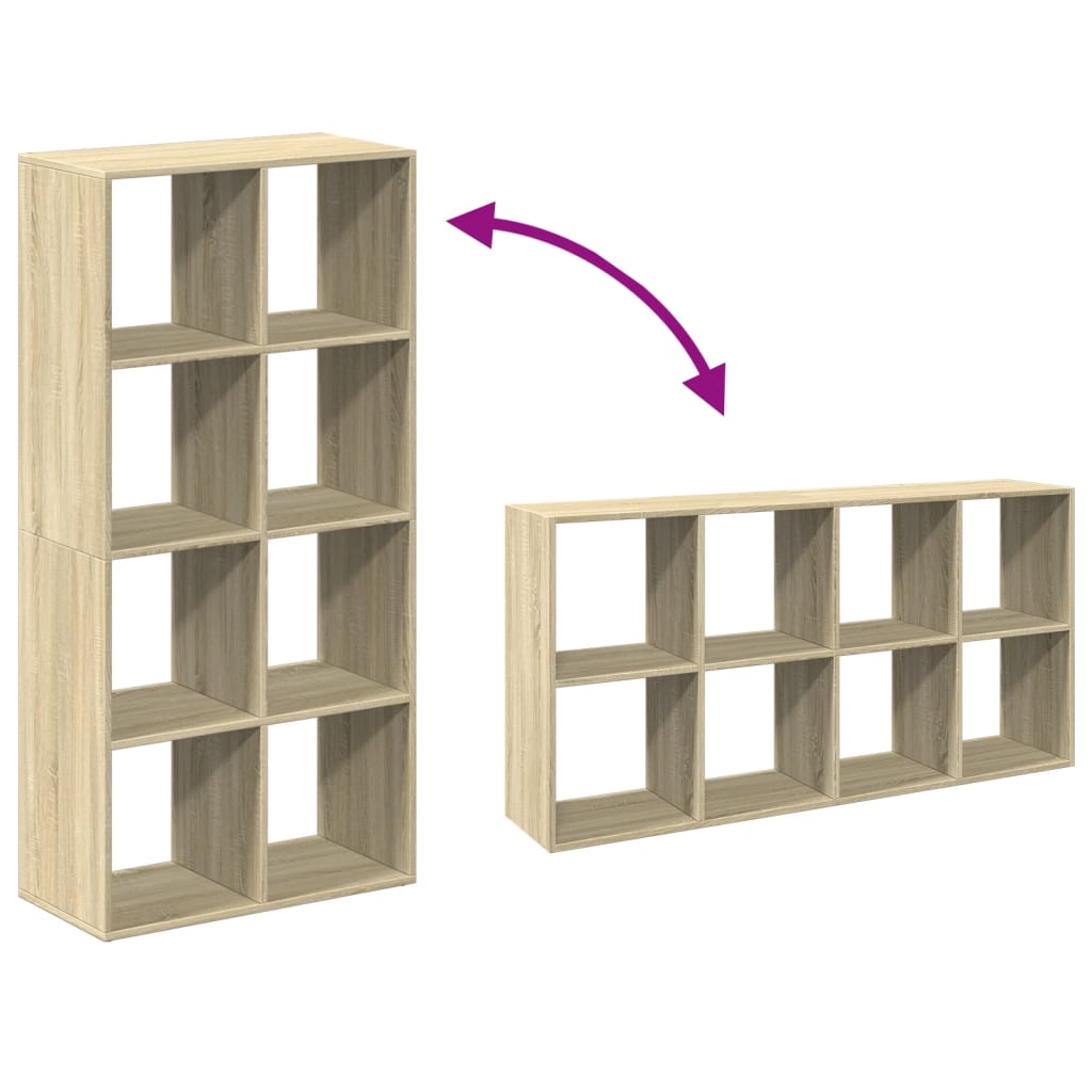 Room Divider Bookcase Sonoma Oak 69.5x29x137.5 cm